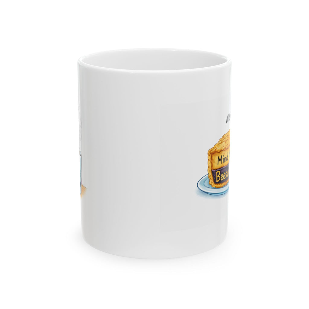 Ceramic Mug — "Mind the Biscuit, Be Calm" Cute Tea-Time Comfort Gift