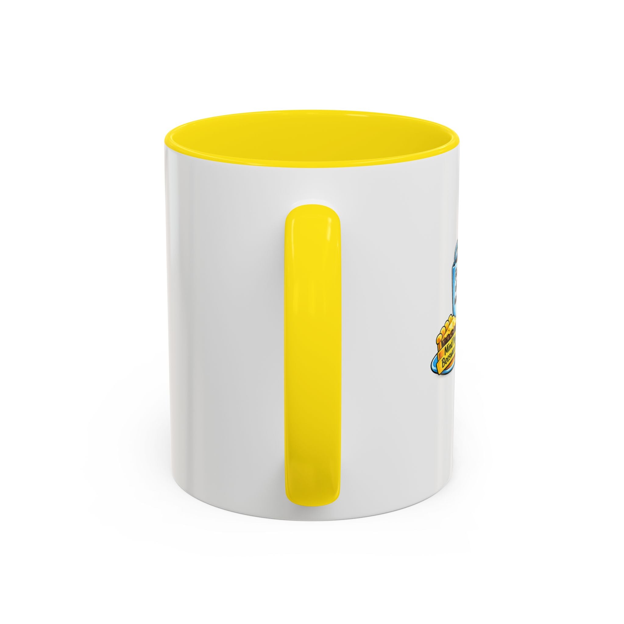 “First Cup of Coffee & Mind Your Beeswax Pie” Funny Coffee Mug