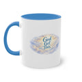 Inspirational Cloud Quote Coffee Mug — "Even on Bad Days" Two-Tone 11oz