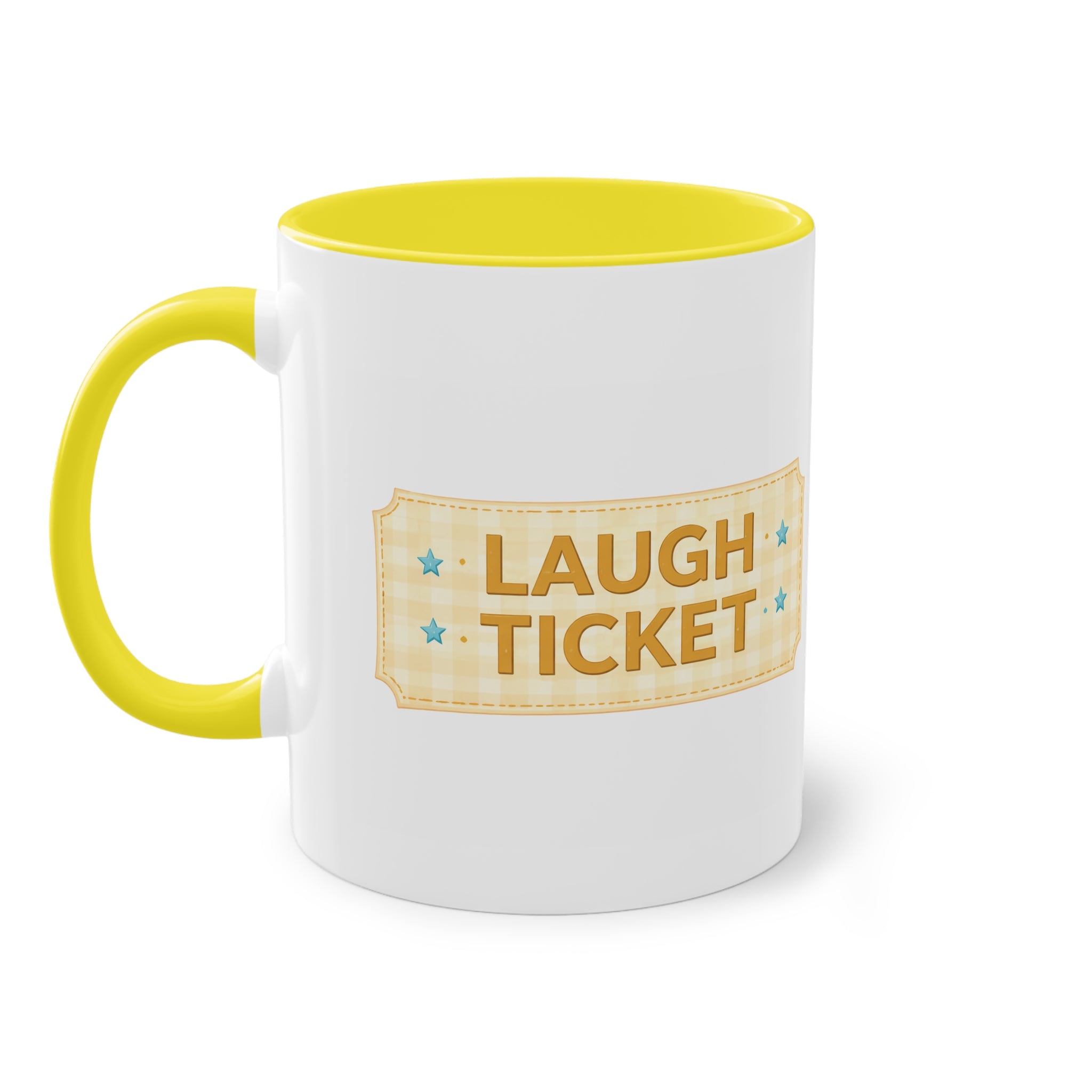 Inspirational Ticket Design Coffee Mug — "Sometimes You Just Have to Leap" 11oz