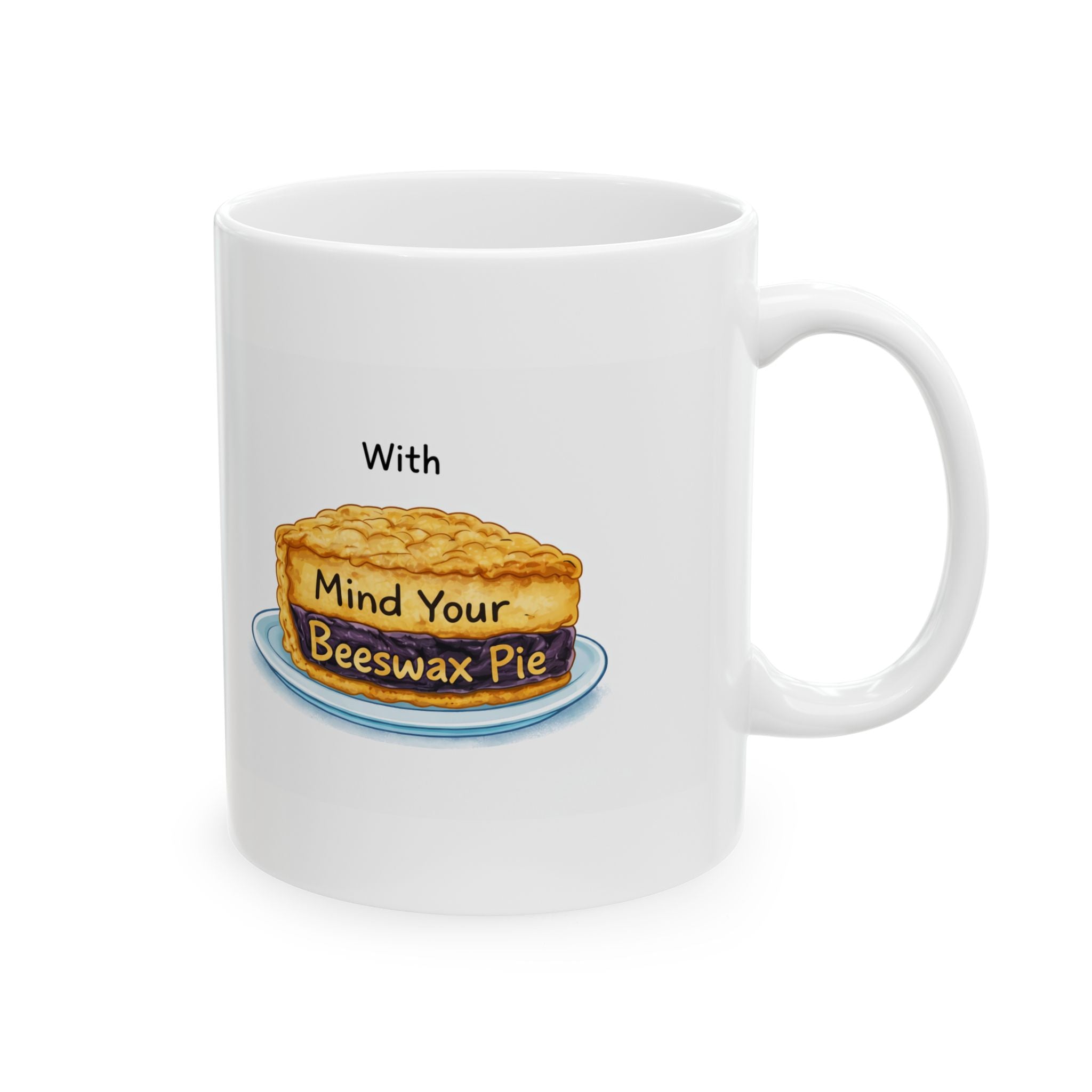Ceramic Mug — "Mind the Biscuit, Be Calm" Cute Tea-Time Comfort Gift