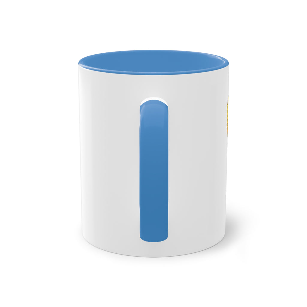 Inspirational Ticket Design Coffee Mug — "Sometimes You Just Have to Laugh" 11oz